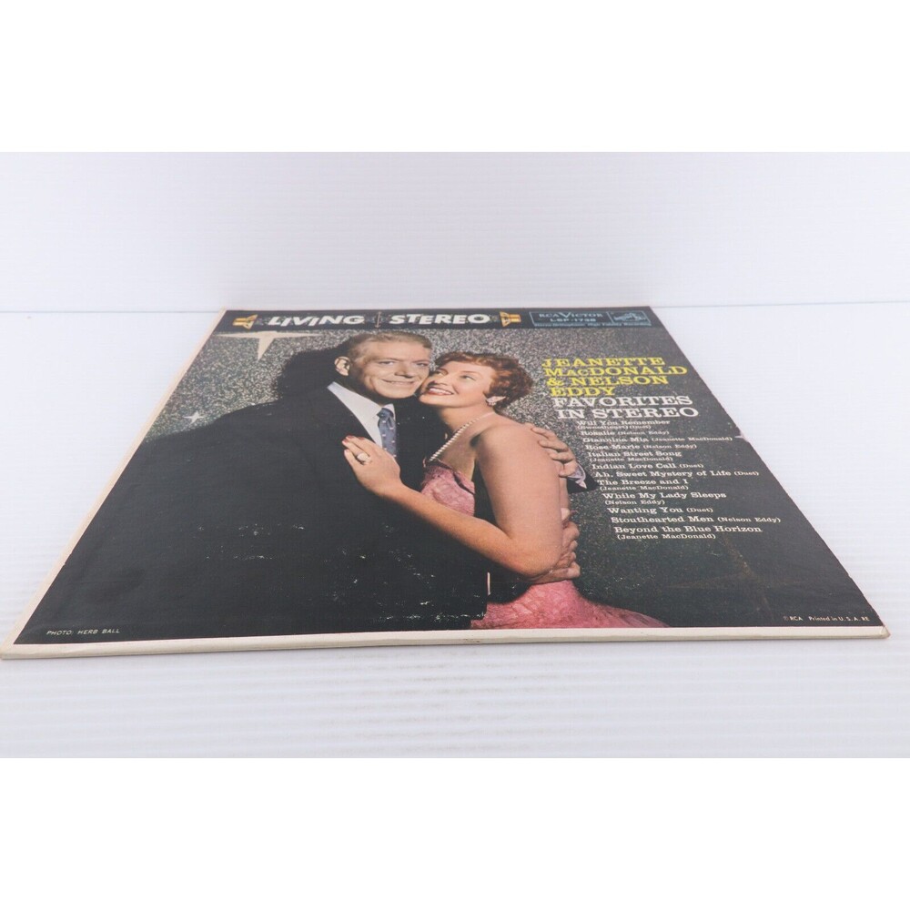 Jeanette MacDonald & Nelson Eddy – Favorites In Stereo - 1959 LP Record LSP-1738 - Picture 4 of 16